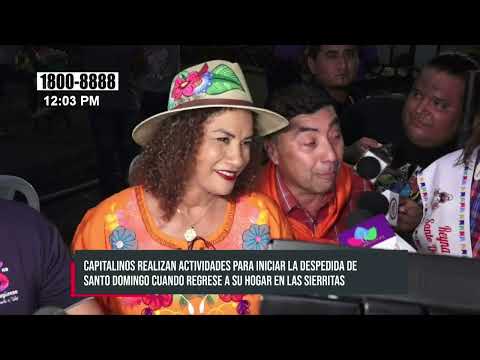 Capitalinos festejan a Santo Domingo antes de que regrese a Las Sierritas - Nicaragua