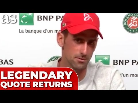 DJOKOVIC'S LEGENDARY QUOTE returns after losing 5 STRAIGHT MATCHES to NADAL on clay