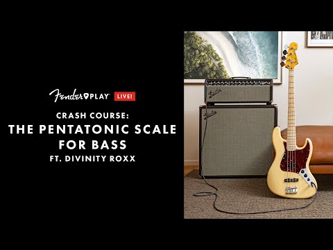 Crash Course: The Pentatonic Scale For Bass Ft. Divinity Roxx | Fender Play LIVE | Fender