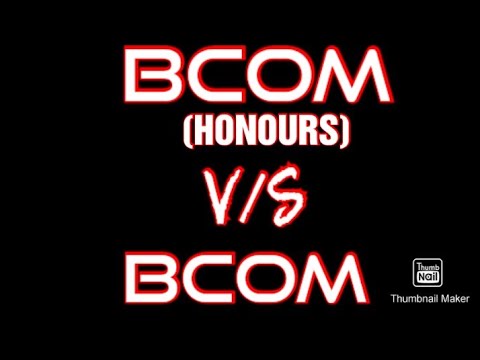 BCom Vs BCom Honours| Difference In Bcom and BCom (Hons) #commerce #accounts #knowledge #partnership