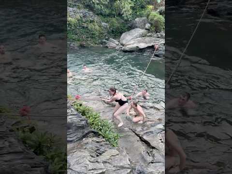 Jump into Paradise 🌈 | Flow with the Spirit of Water #travel #waterfall