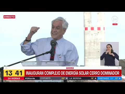 Presidente Piñera inaugura complejo de energía solar Cerro Dominador