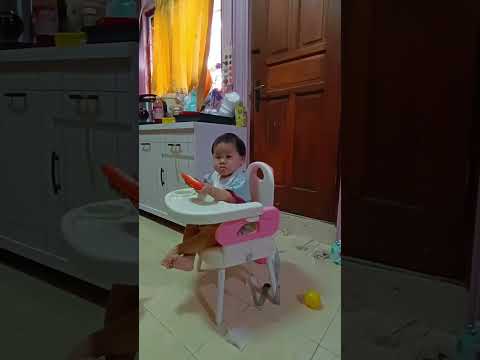 kelakuan bayi kalau disuruh makan #bayi #bayilucu