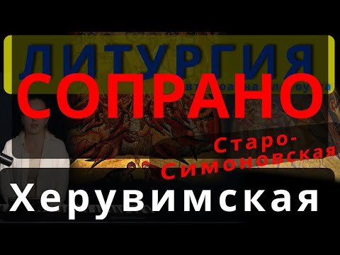 Херувимская песнь. Сопрано. Старо-Симоновская. Обиход, #православие #клирос