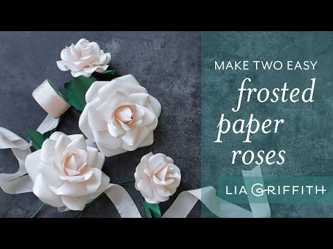 How To Make a Paper Rose with Metallic Paper