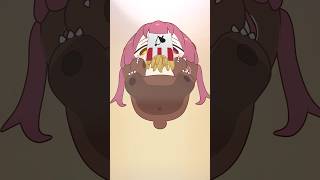 ガラスの下からクマリンを眺めてみたら…！？🐻#eatingsounds #shorts