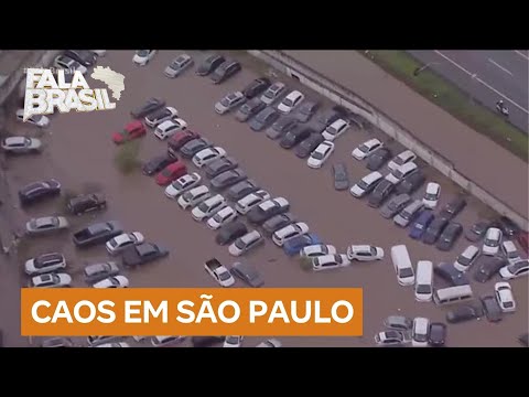 Tempestade severa em SP deixa ruas alagadas e moradores ilhados