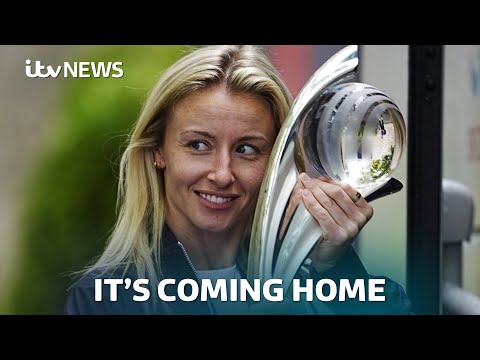 Lionesses head home to celebrate historic back-to-back Euros wins | ITV News