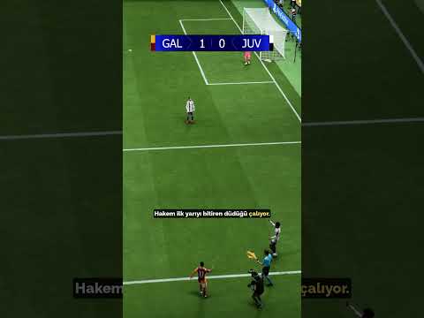 Kaan Küçükyılmaz, Galatasaray-Juventus maçını FC 26’da simüle ediyor.