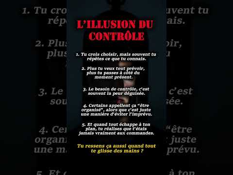 Tu crois contrôler ta vie ? Voici la vérité que personne ne veut entendre