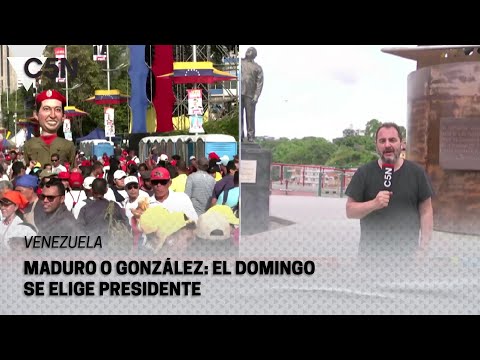 MADURO O GONZÁLEZ: EL DOMINGO SE ELIGE PRESIDENTE EN VENEZUELA