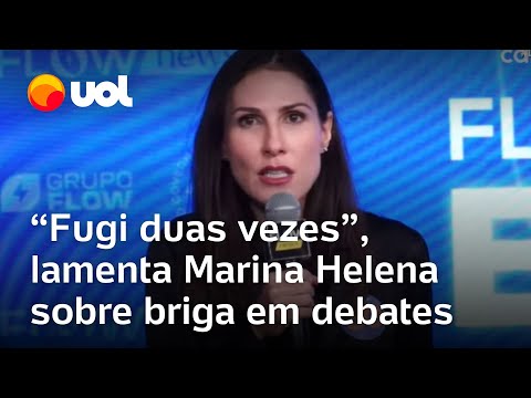 Marina Helena, que teve cadeira arremessada em Marçal, sobre briga em debate do Flow: 'Fugi 2 vezes'