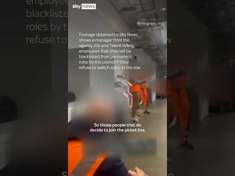 Birmingham bin workers have been told they will be blacklisted if they choose to strike