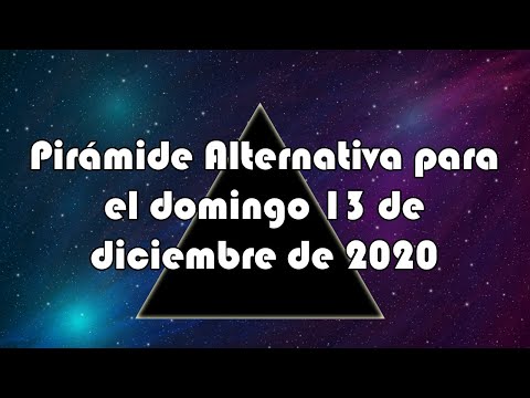 Pirámide Alternativa para el domingo 13 de diciembre de 2020 - Lotería de Panamá