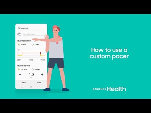 Samsung Health: How to use a custom pacer