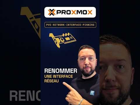 Proxmox VE : renommer une interface réseau