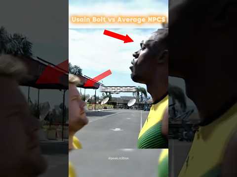 Usain Bolt Vs Average NPCS 💀⚡️ #usainbolt #trackandfield #run