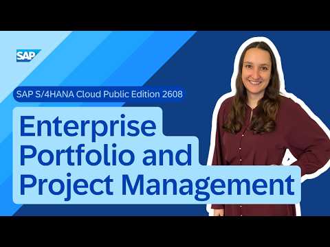 Enterprise Portfolio and Project Management in SAP S/4HANA Cloud Public Edition 2608