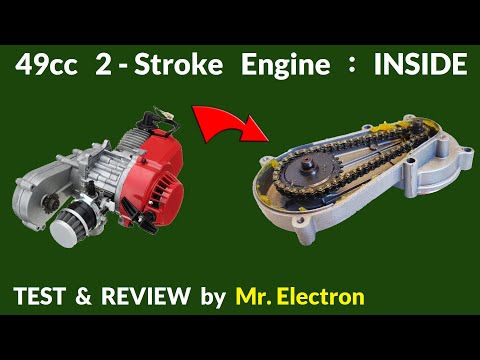 49cc Engine 2-Stroke Pull Start with Transmission For Mini Moto Dirt Bike | Review ( Mr Electron )