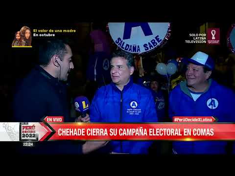 Omar Chehade cierra su campaña electoral en Comas
