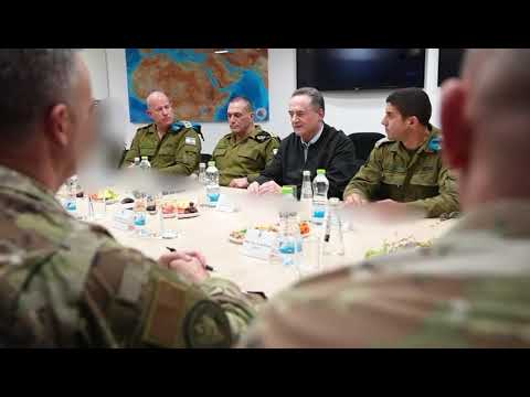 פגישת שר הביטחון ישראל כץ עם מפקד סנטקום, אדמירל בארד קופר