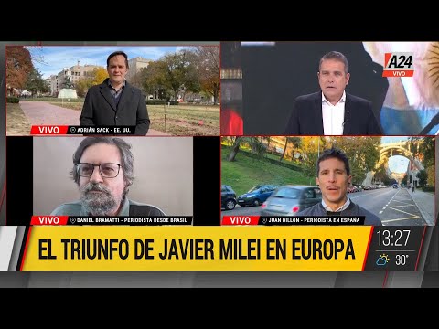 Brasil, Estados Unidos y Europa reaccionaron al triunfo de Javier Milei