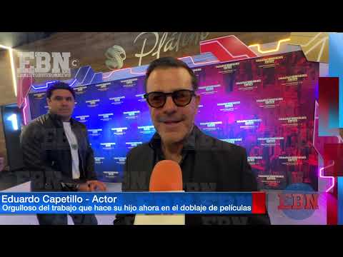 Eduardo Capetillo esta orgulloso de la carrera que esta haciendo su hijo dentro del doblaje de cine