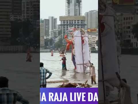 Lalbaug cha raja visarjan late zala 🥹 #girgaonchowpatty #bappamorya2025 #visarjan #lalbaughcharaja
