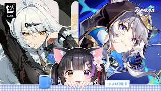 〖おはよざホヨ活〗零号ホロウ新ストーリー「災厄が覆う道」▶サフェルPVみて虚構叙事80000pt！〖#黒月夜桜/VTuber〗