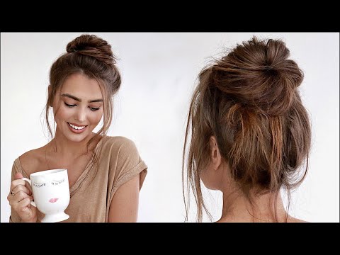 Perfect MESSY BUN Tutorial! *60 second hair* #StayAtHome Perfect MESSY BUN Tutorial! *60 second hair* #StayAtHome