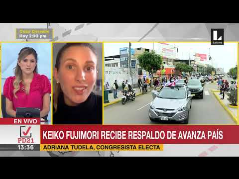? Keiko Fujimori recibe respaldo de Avanza país - Adriana Tudela en Latina noticias