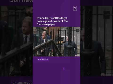 Prince Harry settles legal case against owner of the Sun Newspaper