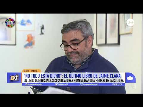 Jaime Clara retrata a la cultura con su muestra de caricaturas Clara a la Vista