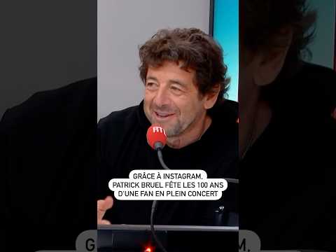 Grâce à Instagram, Patrick Bruel fête les 100 ans d’une fan en plein concert