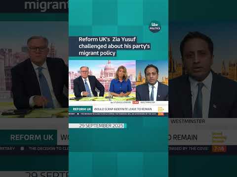 Reform UK's Zia Yusuf challenged about his party's migrant policy | ITV News