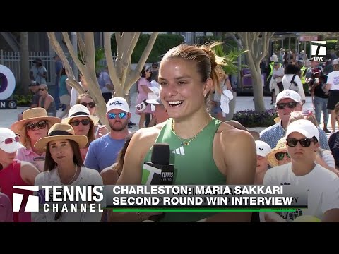 Maria Sakkari Raves About New Coach David Witt | Charleston Second Round