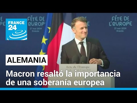 Macron hace llamado a una Europa más segura en su visita a Alemania