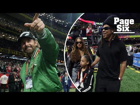 Bradley Cooper, Jay-Z and more celebrities at Super Bowl 2025