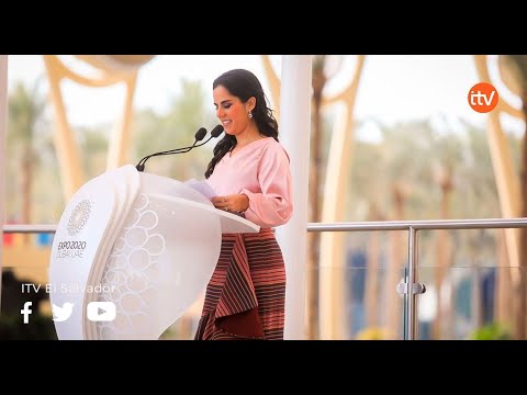 Primera Dama, Gabriela de Bukele impacta con su discurso a los Jeques Dubái