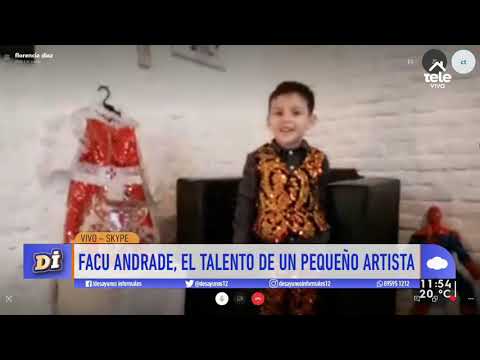 Facundo Andrade, el pequeño artista