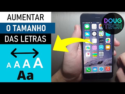 Como ajustar o TAMANHO das LETRAS em iPhone Antigo