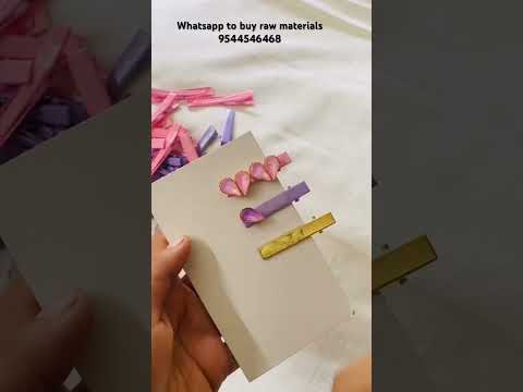 Diy hair clip / trending crafts whatsapp -9544546468/kerala #diyhairclips #diyjewellery  #diycrafts