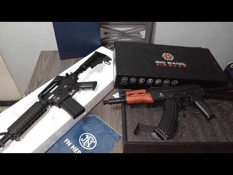 M4A1 FN HERSTAL 🇺🇲 AK74 BIGBANG AIRGUNS 🔥 CO2 RÉPLICAS! #co2 #réplicas #ak74 #m4a1