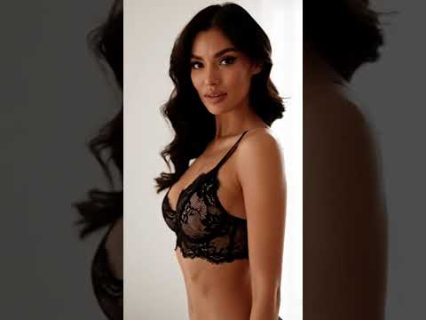 Black Lace Elegance – Artistic Fashion Short #ModernElegance #Luxury #Artistic #model #bikini