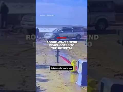 Rogue waves send beachgoers to the hospital #cnn #news #california #waves #californiawaves