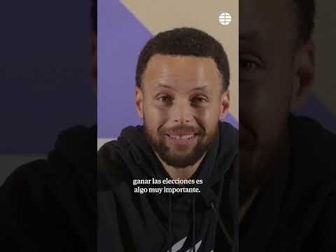 La estrella de la #nba Stephen Curry da su total apoyo a #kamalaharris #stephencurry