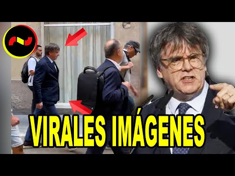 EL VIDEO DE LA VERGÜENZA  Puigdemont PASEANDO ESCOLTADO por los Mossos