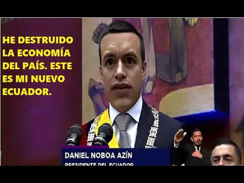 Daniel Noboa destruyó la economía del Ecuador no hay consumo en la gente