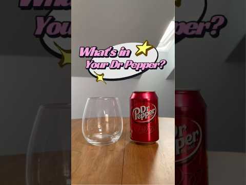 What's in your Dr Pepper? 👀
