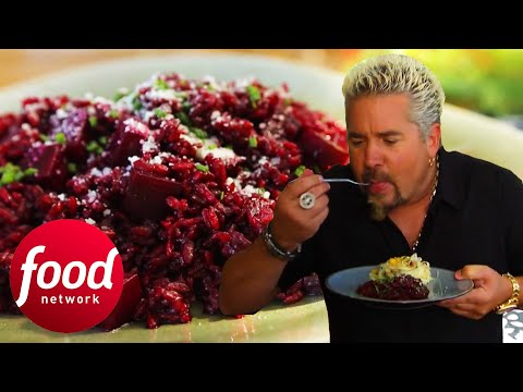“Drop the BEET!” Guy makes a colourful beetroot risotto | Guy's Big Bite